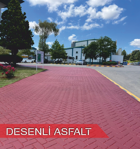 Renkli Desenli Asfalt Yapımı